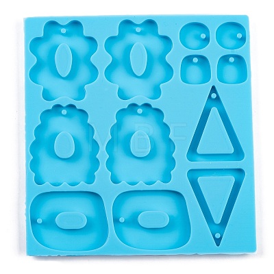 Irregular Mixed Shapes DIY Earring Silicone Molds DIY-Q034-03-1