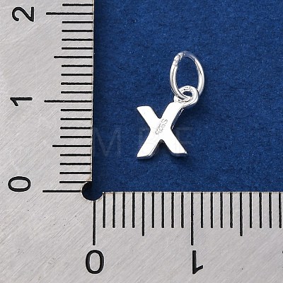 925 Sterling Silver Letter Charms LS-STER-C012-01S-X-1