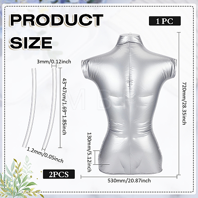 Male PVC Half Body Inflatable Mannequins ODIS-WH0030-294A-1