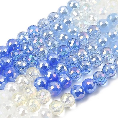 Electroplate Glass Beads Strands LS-EGLA-D300-06-8mm-21-1