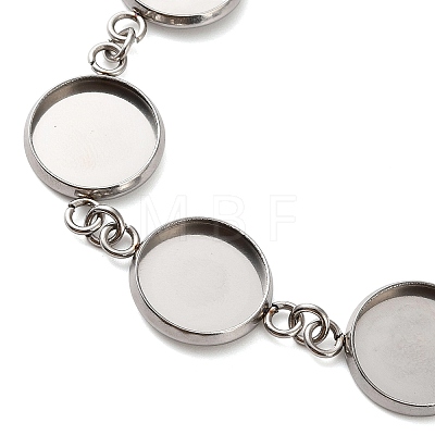 Non-Tarnish 304 Stainless Steel Bracelet Making SA-CBAFBB7-02P-B-1
