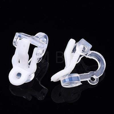 Plastic Clip-on Earring Findings X-FIND-Q001-02A-1
