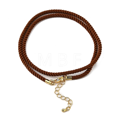 Nylon Milan Cord Necklace Making MAK-M028-01G-15-1