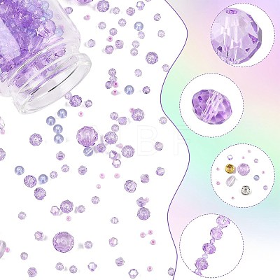 Baking Paint & Transparent Glass Beads DIY-FS0010-57-1