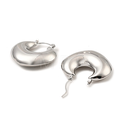 304 Stainless Steel Hoop Earrings for Women EJEW-G358-07P-1