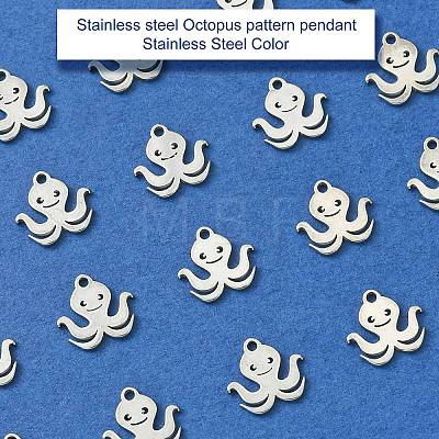 304 Stainless Steel Charms STAS-CJC0008-06P-1