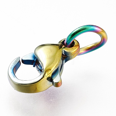 Ion Plating(IP) 304 Stainless Steel Lobster Claw Clasps LS-STAS-G240-01A-C-1