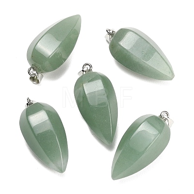 Natural Green Aventurine Pendants GG-K002-16B-1