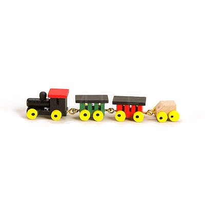 Wood Train Miniature Ornaments PW-WG79B01-02-1