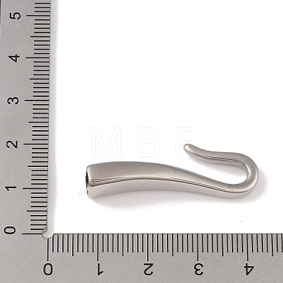 Non-Tarnish 304 Stainless Steel Hook Clasps STAS-C109-23P-03-1