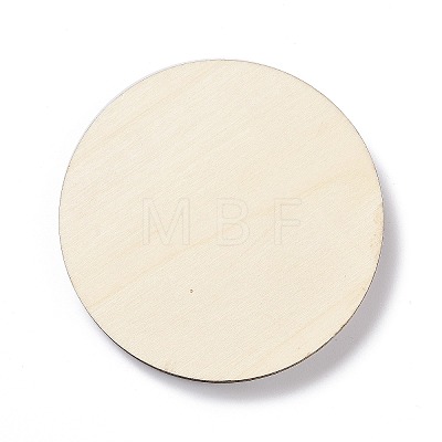 Flat Round Wood Bracelet Display Trays BDIS-G010-01C-1