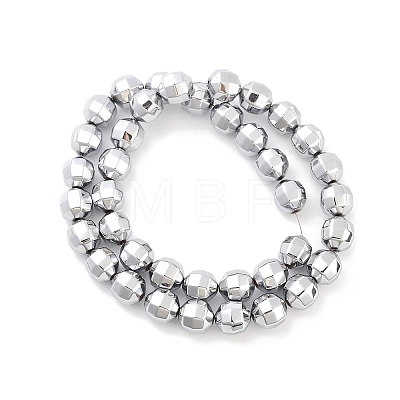 Electroplate Non-magnetic Synthetic Hematite Bead Strands G-F300-30-01-1