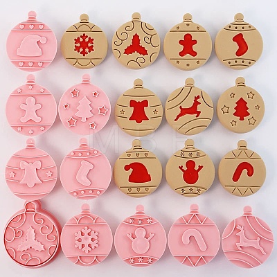 Christmas Plastic Cookie Candy Food Cutters Molds DIY-K080-07-1