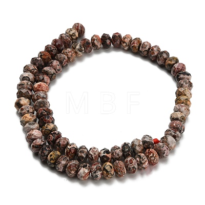 Natural Leopard Skin Jasper Beads Strands G-Z111-A23-1