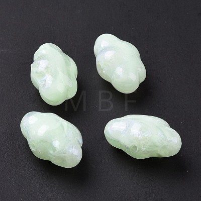 Opaque Acrylic Beads OACR-E014-17G-1