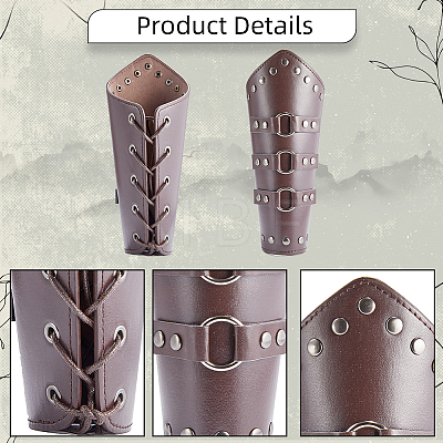 Imitation Leather Cuff Cord Bracelet BJEW-WH0011-25B-1