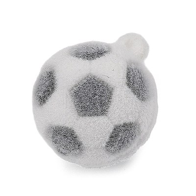 Sports Theme Flocking Silicone Pendants SIL-C012-02A-02-1