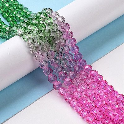 Transparent Glass Beads Strands GLAA-L045-02A-04-1