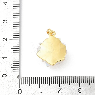 UV Plating Brass Pendants KK-R213-15G-1