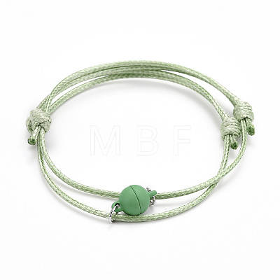 Adjustable Magnetic Bracelet for Couples BJEW-JB06190-05-1