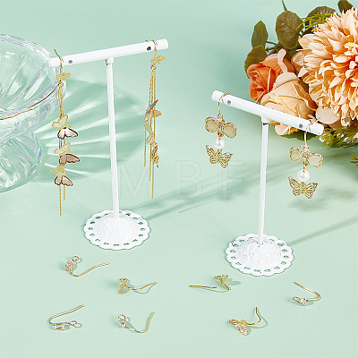 SUNNYCLUE 30Pcs 3 Style Brass Micro Clear Cubic Zirconia Earring Hooks FIND-SC0008-30-1