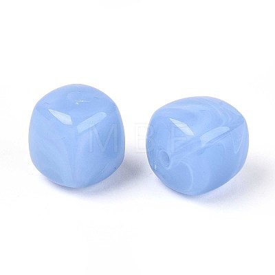 Opaque Acrylic Beads X-OACR-ZX006-33F-1