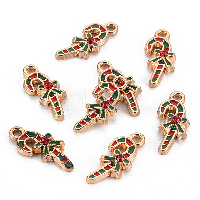Eco-Friendly Alloy Enamel Pendants X-ENAM-T011-64-NR-1