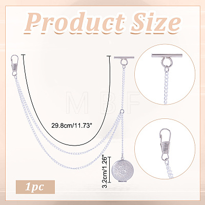 316 Stainless Steel Locket Pendant Decotations HJEW-ME00137-1