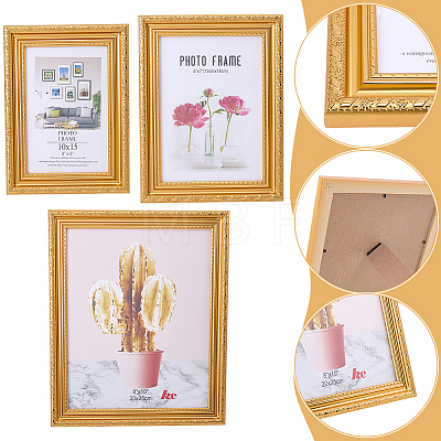 3Pcs 3 Styles Retro Resin Photo Frame Stand DJEW-WR0001-23-1