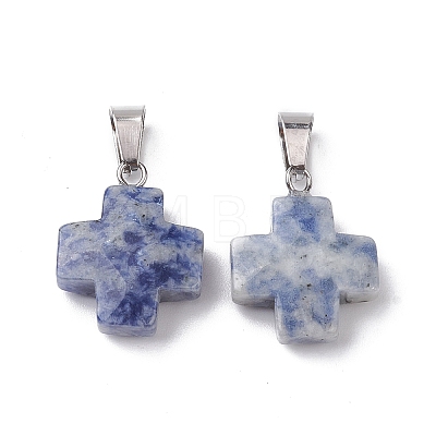 Natural  & Synthetic Mixed Gemstone Pendants G-K359-02P-M-1