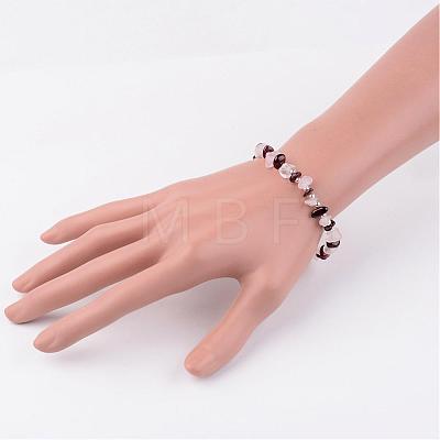 Gemstone Stretch Bracelets BJEW-JB02414-02-1