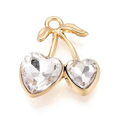 Alloy Rhinestone Pendants PALLOY-T092-24G-02-1
