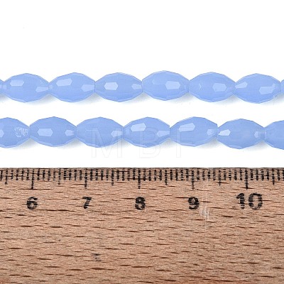 Imitation Jade Glass Beads Strands GLAA-N071-01A-B05-1