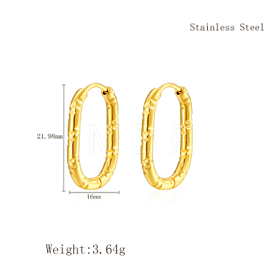 Elegant 304 Stainless Steel Hoop Earrings IT2195-3-1