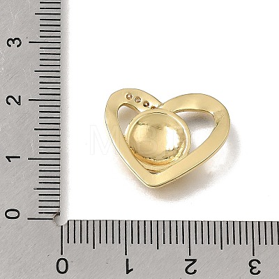 Brass Micro Pave Clear Cubic Zirconia with Enamel Pendants CU-CBAA556-10A-1