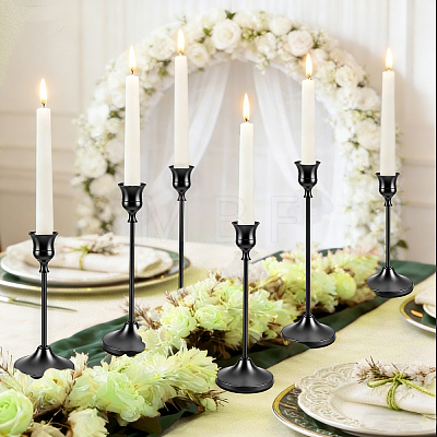 3Pcs 3 Styles Metal Candle Holder Sets DIY-WA0001-37G-1