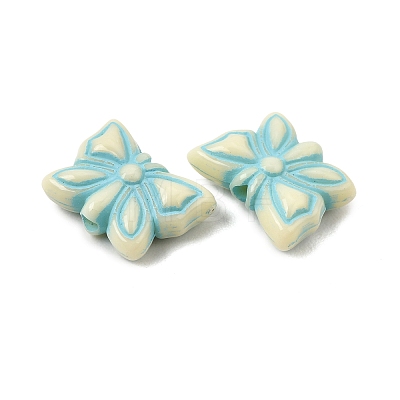 Painted Opaque Acrylic Beads AC-CBAA127-02E-1