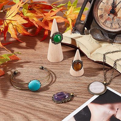 DIY Natural Mixed Stone Jewelry Set Making Kit DIY-SC0018-22-1