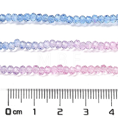 Transparent Painted Glass Beads Strands X1-DGLA-A034-T2mm-A08-1