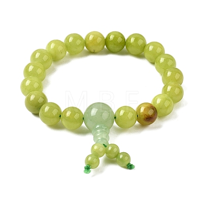 Buddha Meditation Jade Beaded Stretch Bracelets PJBR003-27A-1