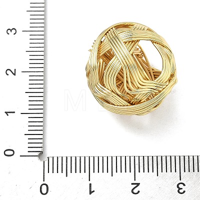 Round Brass Beads KK-I476-18G-1
