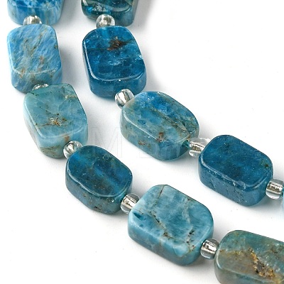Natural Apatite Beads Strands G-C098-A09-01-1