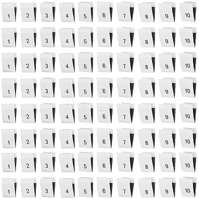 400Pcs 10 Styles Polyester Size Labels for Clothing DIY-CY0003-95-1