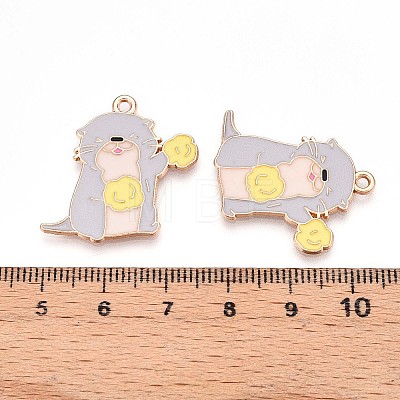 Alloy Enamel Pendants ENAM-T022-02B-01-1