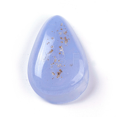 Natural Blue Chalcedony Cabochons G-O174-14-1
