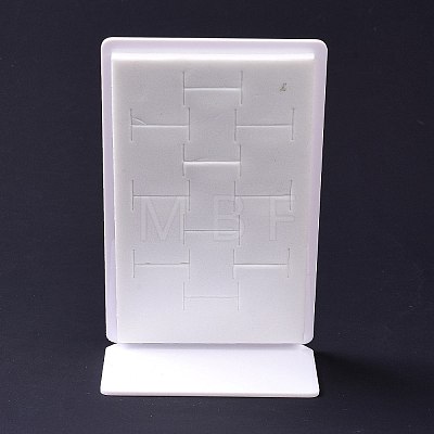 Rectangle Acrylic Finger Rings Display Tray Stands ODIS-P008-02-1