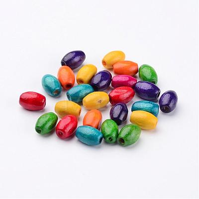 Lead Free Oval Natural Wood Beads X-TB096Y-1