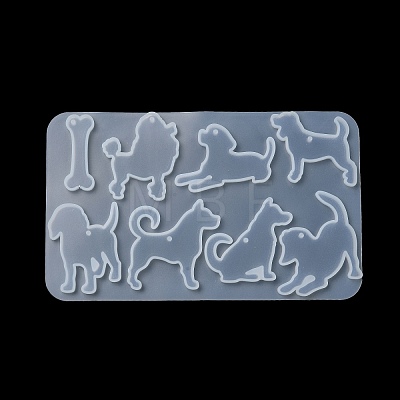 Dog DIY Pendant Silhouette Silicone Molds X1-SIL-F010-05-1