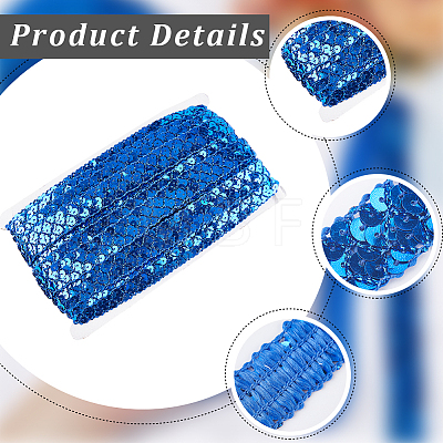 Plastic Paillette Elastic Beads OCOR-WH0079-78E-1