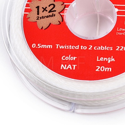 2-Ply Round Waxed Cotton Thread Cords YC-T004-01A-03-1